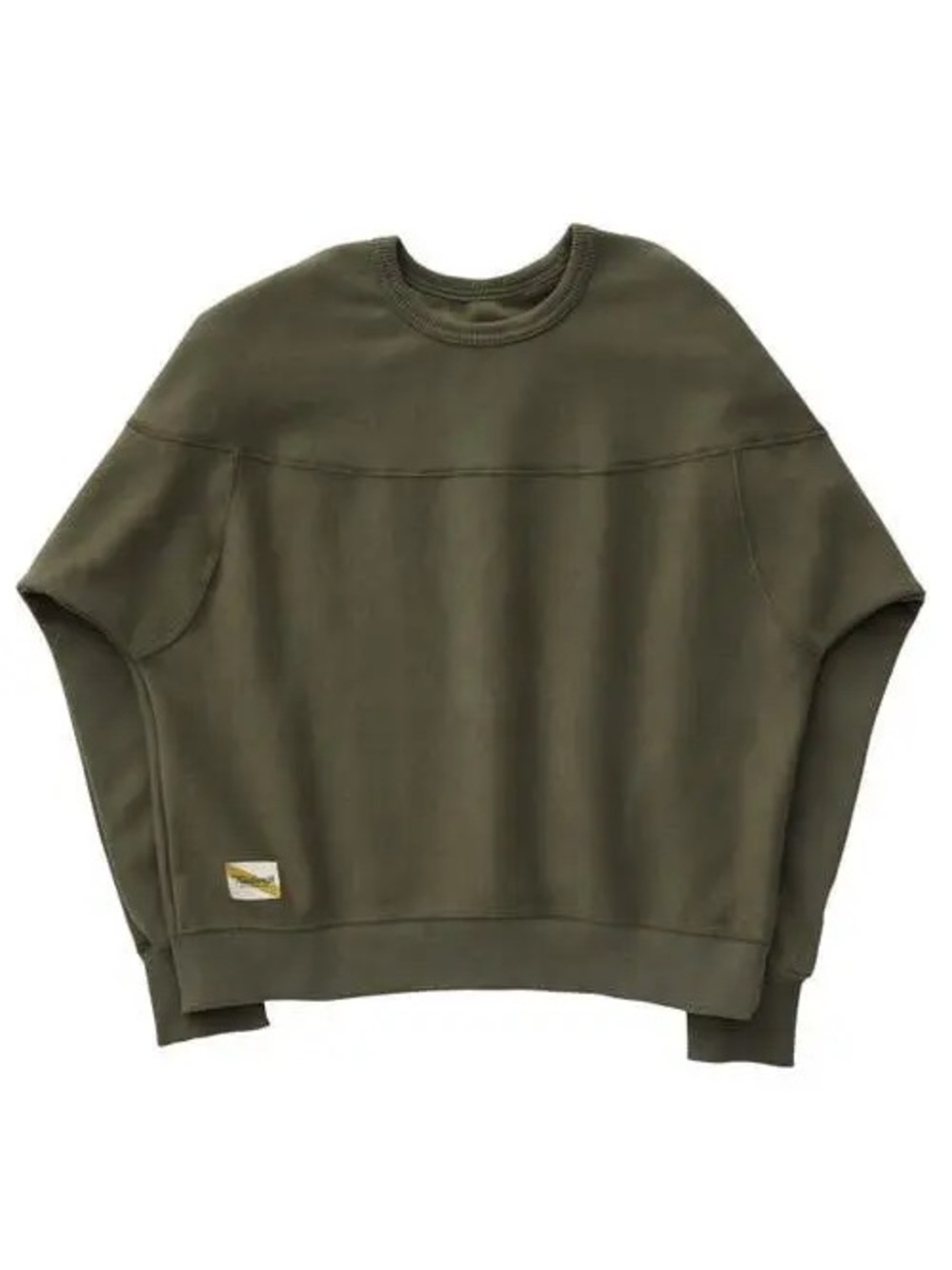 Tracksmith Olive Green Cotton Slouchy Trackhouse Crew Sweatshirt XS Extra Small